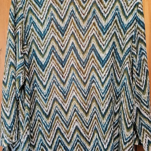 Alfred Dunner Chevron Cardigan - Picture 2 of 4